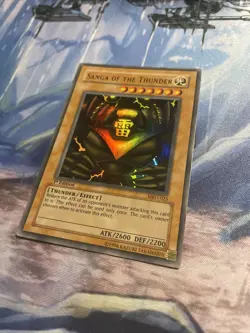 Yugioh - Sanga of the Thunder MRD-025 Super Rare 1st Edition - FOIL BLEED - NM - Image 3