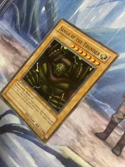 Yugioh - Sanga of the Thunder MRD-025 Super Rare 1st Edition - FOIL BLEED - NM - Image 5