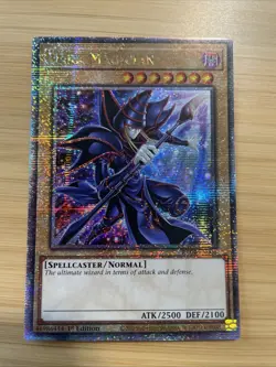 Dark Magician (New Art) (Quarter Century Secret Rare) RA04-EN001 YuGiOh 1st Ed - Image 1