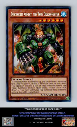 BOL: Monster Mayhem Yugioh #BLMM-EN126 Dinomight Knight, the True Dracofighter - Image 1
