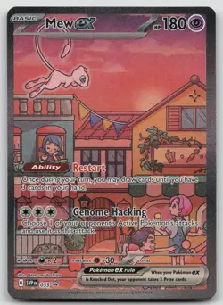 Pokemon TCG Mew EX 053 Scarlet & Violet Promo Holo Card LP - Image 1