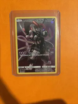 Pokemon TCG Armored Mewtwo SM Black Star Promos Holo Card SM228 MINT - Image 1
