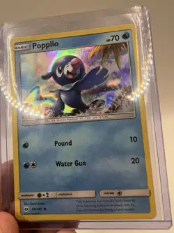 Popplio 39/149 Holo Pokemon card - Sun and Moon Base Set 2016 - Image 4