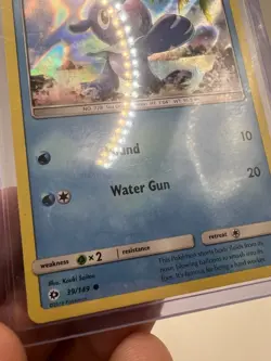 Popplio 39/149 Holo Pokemon card - Sun and Moon Base Set 2016 - Image 5