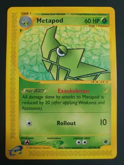 Metapod 87/165 - Expedition Base Set - Pokemon Card - Near Mint Condition - Image 1