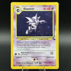 Haunter Fossil 6/62 English HOLO Pokemon Card - LP - Image 1