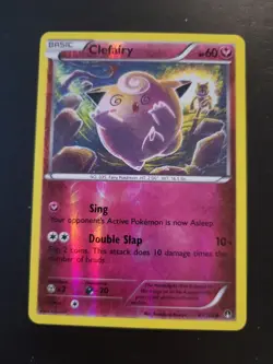 Pokemon TCG Card 2016 XY BREAKpoint Clefairy 81/122 Reverse Holo - Image 1