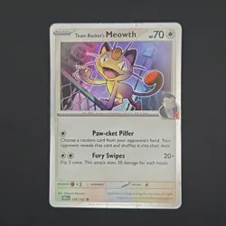 Pokemon TCG Card Team Rockets Mewtwo ex SVP 205 Meowth Giovanni Bundle - NM - Image 4