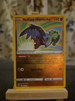 Radiant Hawlucha 081/189 Astral Radiance Holo Radiant Rare Pokemon Card TCG NM - Image 1