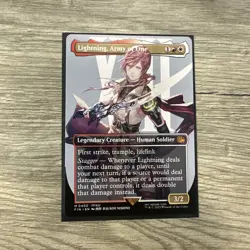 Magic The Gathering MTG - Lightning, Army of One (0400) (Borderless) - FIN - Image 1