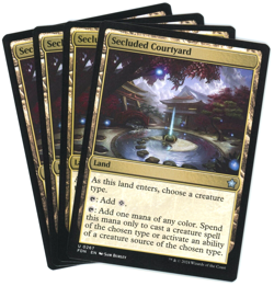 x4 Secluded Courtyard - 0267 - Foundations - Magic the Gathering (MTG) - Image 1
