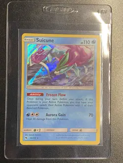 Suicune Holo Rare 59/214 Pokemon TCG Sun & Moon Lost Thunder Holo Rare NM - Image 4
