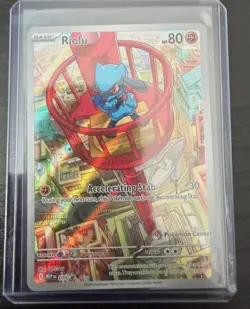 Stamped Riolu Mega Evolutions Black Star Promo Pokemon Center NM! - Image 1