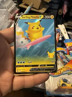 2021 Pokemon - Celebrations - Surfing Pikachu V (Full Art) - 008/025 Ultra Rare - Image 1