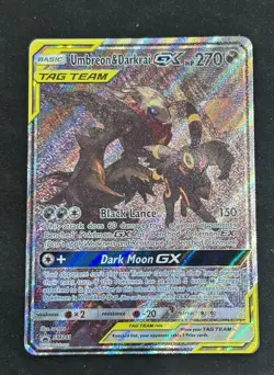 Umbreon & Darkrai GX SM241 Black Star Promo Holo Tag Team 🔥 Pokemon - Image 1
