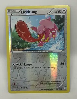 Pokemon Lickitung 78/111 XY Furious Fists Reverse Holo - Image 2