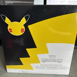 Pokemon TCG: Celebrations 25th Anniversary Pokemon Center Exclusive ETB Sealed - Image 1