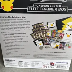 Pokemon TCG: Celebrations 25th Anniversary Pokemon Center Exclusive ETB Sealed - Image 3