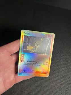 Pokemon TCG Torchic 77/97 Dragon Reverse Holo LP - Image 5