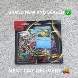 Pokemon TCG: Mega Evolutions 3 Pack Blister - Psyduck - New & Sealed - Image 1