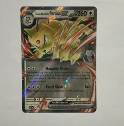 Pokemon Team Rocket’s Persian EX Black Star Promo 2025 SVP218 NM - Image 1