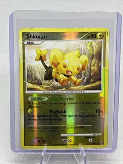 Pokemon Arceus #SH12 Shinx 2009 Lightning Reverse Holo Rare HP POOR READ - Image 1