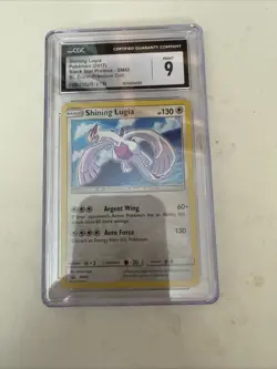 Pokemon Black Star Promo SM82 Shining Lugia 2017 Super Premium Holo CGC 9 Mint - Image 1