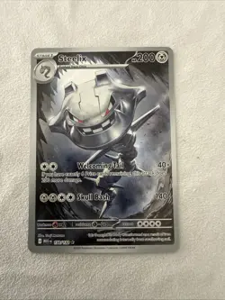 Pokemon TCG Mega Evolution Steelix 150/132 Illustration Rare Full Art - Image 1