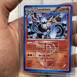 Pokemon Black & White Plasma Freeze 16/116 Holo Chandelure Nintendo LP/NM 2013 - Image 1