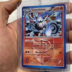 Pokemon Black & White Plasma Freeze 16/116 Holo Chandelure Nintendo LP/NM 2013 - Image 2