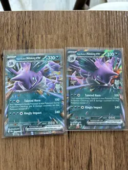 Pokemon Team Rocket Nidoking ex SVP 217 Destined Rivals Black Star Promo & Base - Image 1