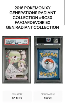 2016 Pokemon Gardevoir EX Generations Radiant Collection #RC30 - Image 1