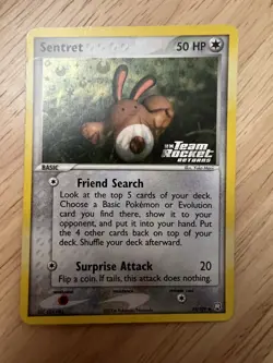Pokemon Sentret 75/109 ex Team Rocket Returns Reverse Holo Stamped LP - Image 1