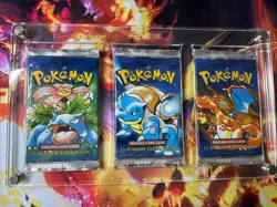 Pokemon Base Set 1999 Shadowless Booster Pack Venusaur Charizard & Blastoise Set - Image 1