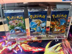 Pokemon Base Set 1999 Shadowless Booster Pack Venusaur Charizard & Blastoise Set - Image 3