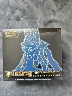 Pokemon TCG Pokemon Center Mega Evolutions Lucario Elite Trainer Box - Image 1