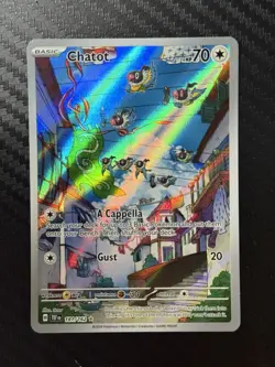 Chatot 2024 Scarlet & Violet Temporal Forces 181/162 Illustration Rare Pokemon - Image 1