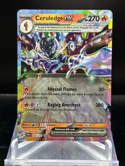 Ceruledge EX 036/191 Double Rare Pokemon TCG Card Surging Sparks - Image 1