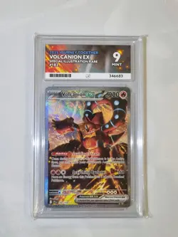 Volcanion EX Mint 9 Ace Graded Pokemon Card Journey Together SIR Holo PSA TCG - Image 1