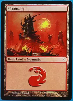 Mountain (172) FOIL New Phyrexia NM Basic Land MAGIC CARD (ID# 464062) ABUGames - Image 1
