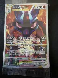 Lucario VSTAR SWSH291 SWSH: Sword & Shield Promo Cards Holo Sealed - Image 1