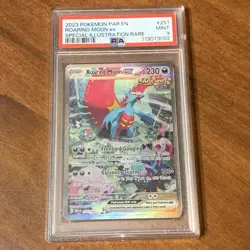 Pokemon Roaring Moon ex Paradox Rift Sp. Illustration Rare Card #251 PSA 9 Mint - Image 1