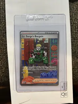Lt. Surge’s Bargain Rare Trainer Card 185/132 Mega Evolutions - Image 1