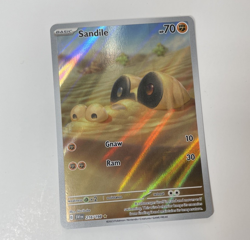 Pokemon TCG Sandile 216/198 Illustration Rare Card Scarlet & Violet Base Set - Image 2