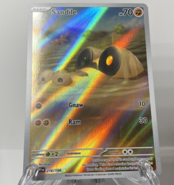 Pokemon TCG Sandile 216/198 Illustration Rare Card Scarlet & Violet Base Set - Image 4