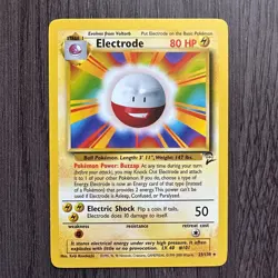Electrode 025/130 Base Set 2 Regular LP Pokemon Card TCG Vintage WOTC - Image 1