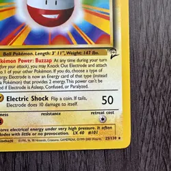 Electrode 025/130 Base Set 2 Regular LP Pokemon Card TCG Vintage WOTC - Image 5