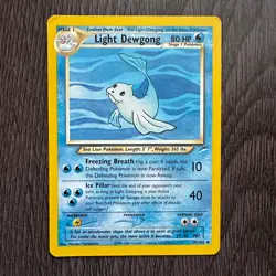 Light Dewgong 45/105 Neo Destiny Regular MP Pokemon Card Vintage WOTC Pokemon - Image 1