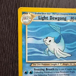 Light Dewgong 45/105 Neo Destiny Regular MP Pokemon Card Vintage WOTC Pokemon - Image 2