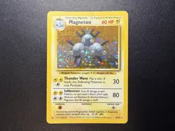 Pokemon TCG Magneton Base Set Holo Unlimited Rare Card 9/102 - Image 3